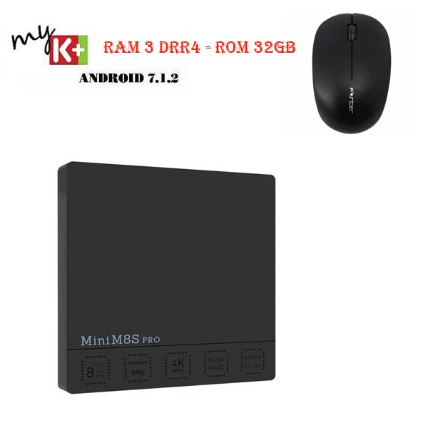   Mini M8S Pro-C - Ram 3 DRR4, Rom 32GB, Android 7.1