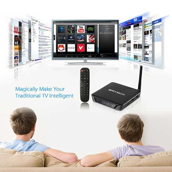 Android TV box Enybox -X1 Ram 2GB, Rom 16GB Quad Core 4K H.265