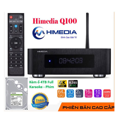 ĐẦU KARAOKE ANDROID HIMEDIA Q100 KÈM Ổ CỨNG  TỐT NHẤT HIỆN NAY