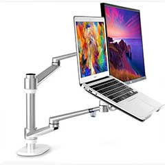  Giá treo màn hình máy tính 17-32 inch kèm giá đỡ laptop - Macbook